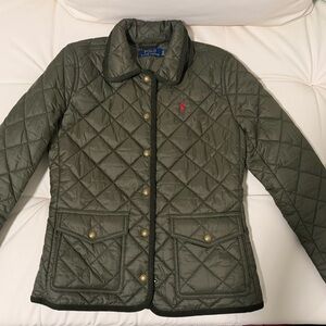 Ralph Lauren Women's Quilted Puffer Jacket - Olive